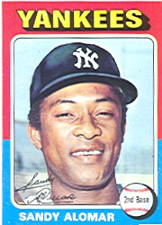 1975 Topps Mini Baseball Cards      266     Sandy Alomar